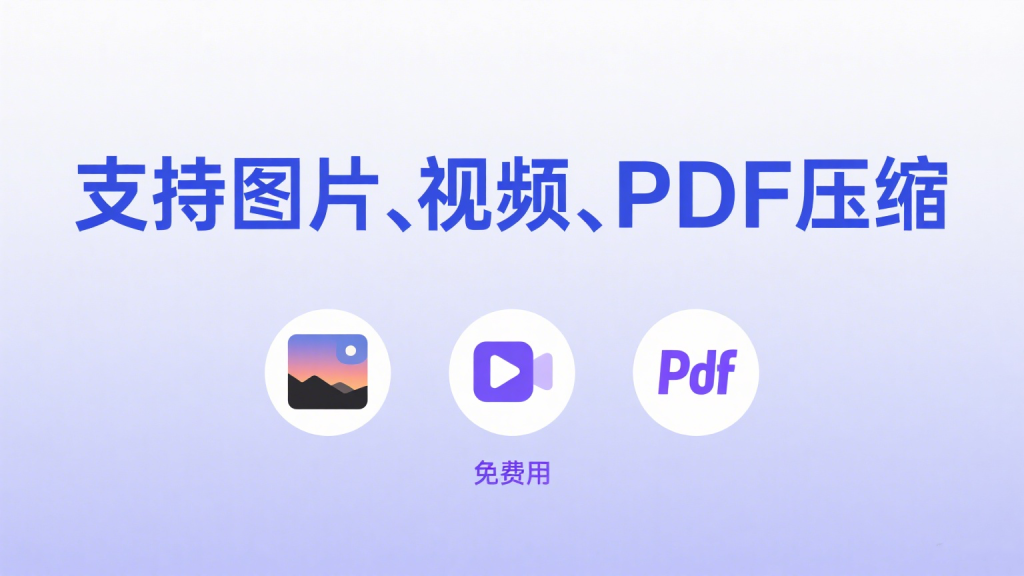 支持PDF压缩、视频压缩、图片压缩，免费批量压缩工具-爱工作