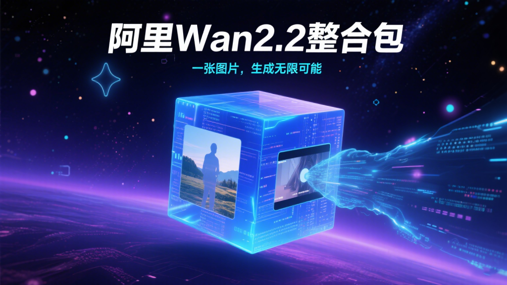 最强免费AI视频，阿里Wan2.2整合包，一张图片就能生成视频-爱工作