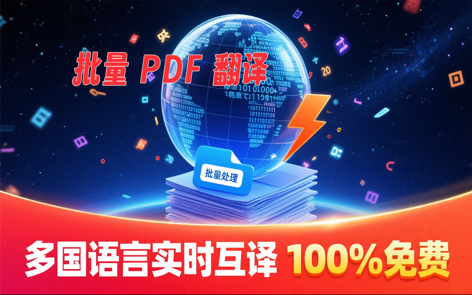 pdf翻译，支持批量翻译，支持AI对话，完全免费-爱工作