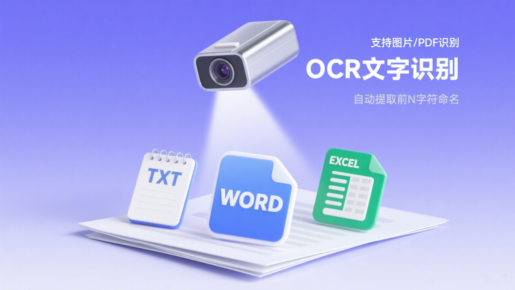 批量图片文字识别并重命名，支持PDF扫描件文字识别，功能强大-爱工作