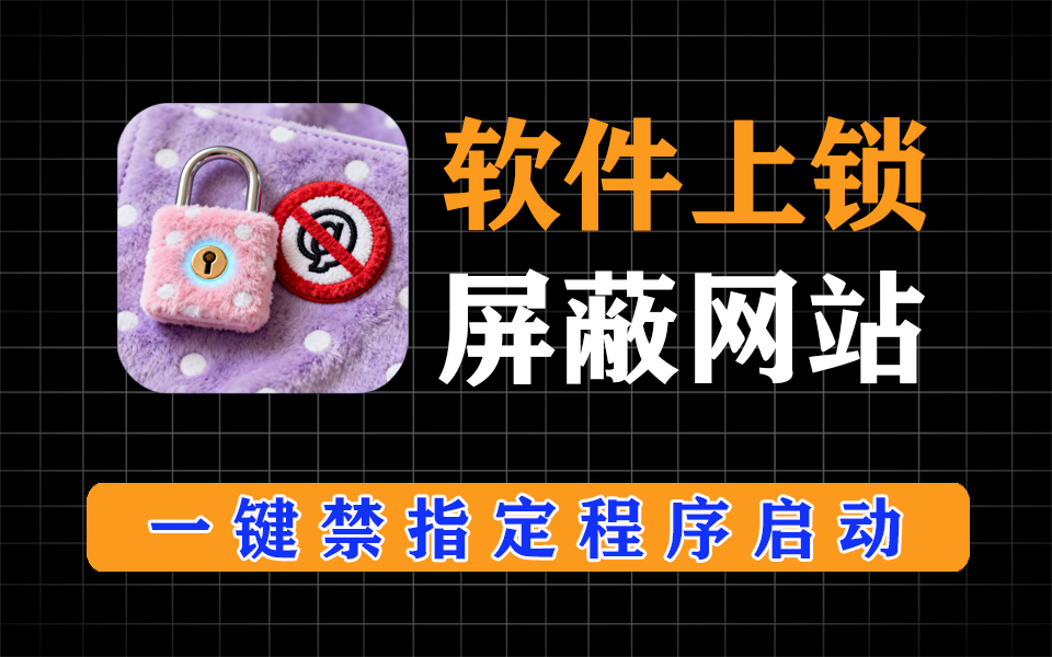 应用锁，软件加密，一键锁定某程序，支持设置使用次数、使用时间-爱工作