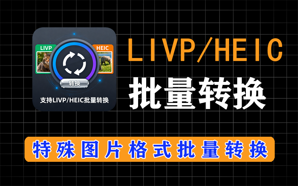 支持heic、livp格式的图片批量转换器，有详细视频教程-爱工作