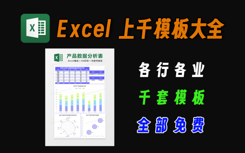 excel各种模板大全，上千份，各行各业的都有，肯定有你要的-爱工作