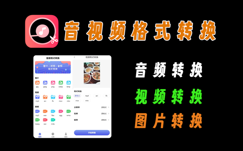 安卓端转换器，支持图片、音频、视频转换，完全免费，不用注册登录-爱工作