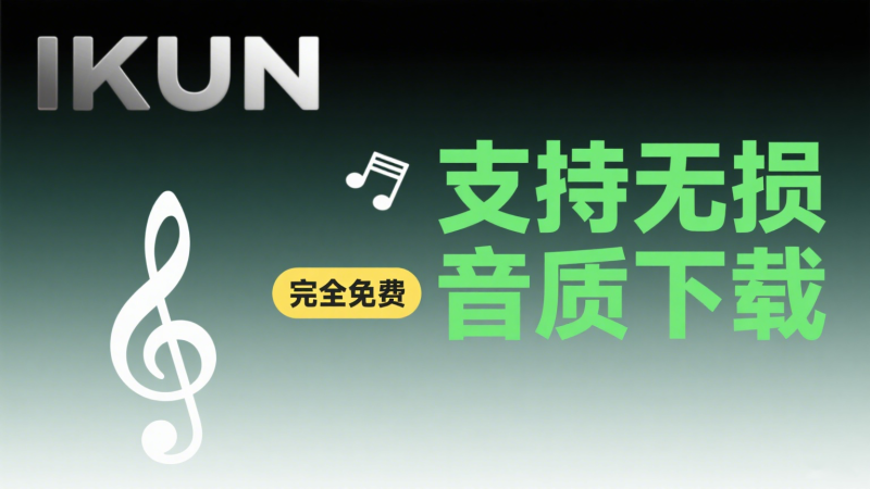 完全免费开源，落雪音乐替代品，IKUN播放器，内置音源，支持无损音质下载-爱工作