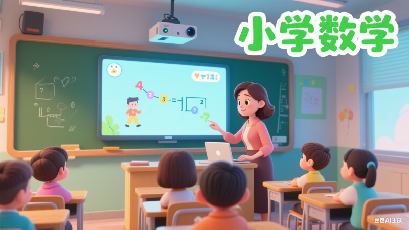 人教版小学数学动画课1-6年级，跟着动画学数学，孩子爱看-爱工作