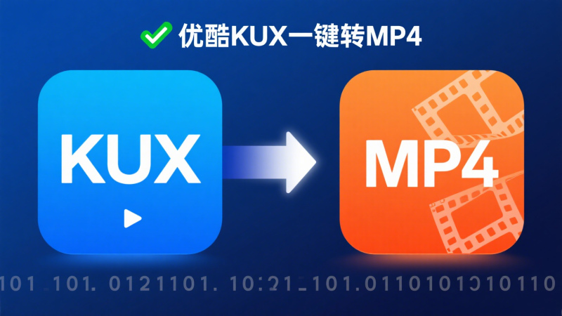 优酷KUX一键转MP4，支持批量转-爱工作