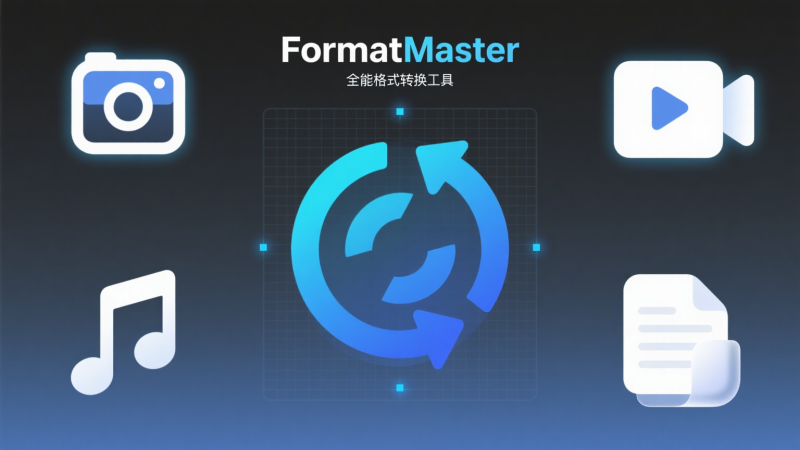 FileConverter完全免费多功能格式转换工具，支持图片、文档、音频、视频-爱工作