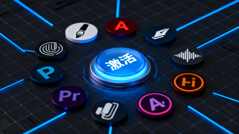 GenP/Zii一键解锁全系列Adobe产品！支持Adobe CC2019-2026多个版本-爱工作