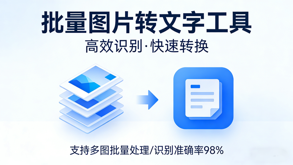 批量图片转文字，完全离线使用，自带排版功能，PDF扫描件，一键转word-爱工作