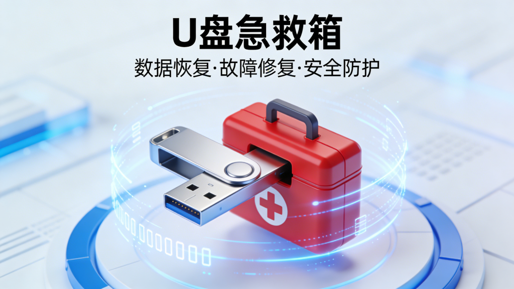 U盘急救箱，一键修复U盘只读/0字节/无法格式化等问题-爱工作