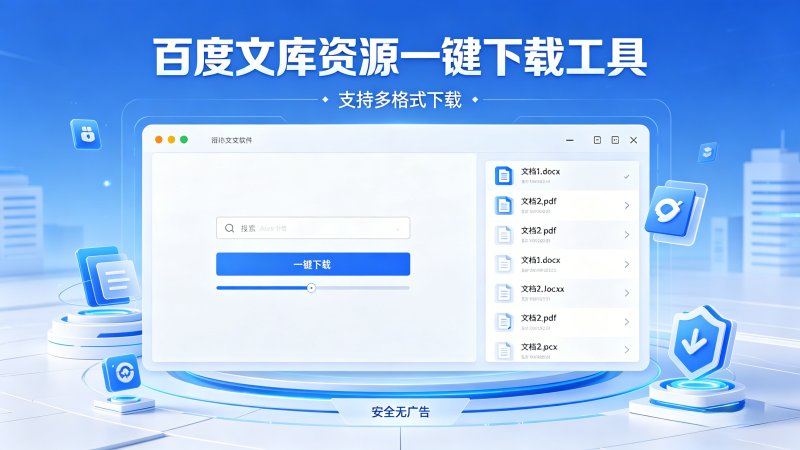 百度文库资源一键下载工具-爱工作