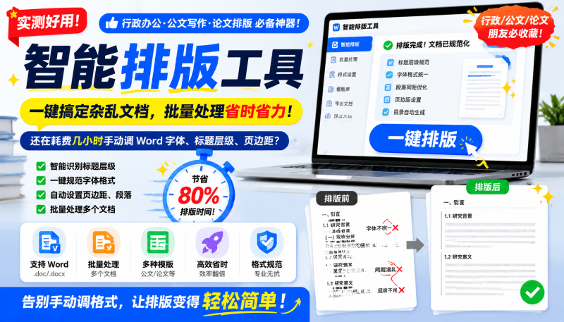 word批量排版，让杂乱的内容瞬间高大上，办公效率神器-爱工作