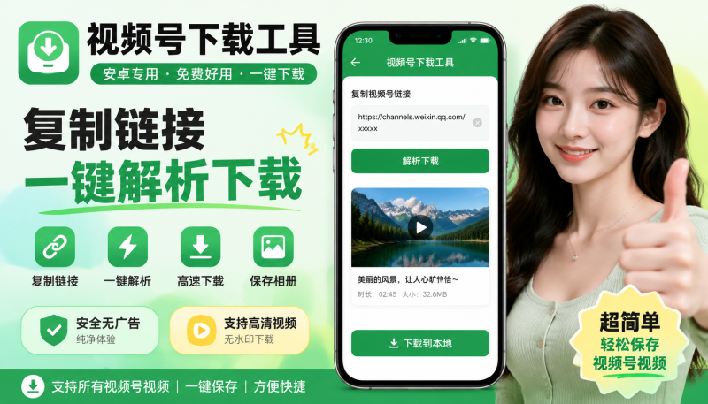 安卓端视频号下载工具，方便超好用-爱工作