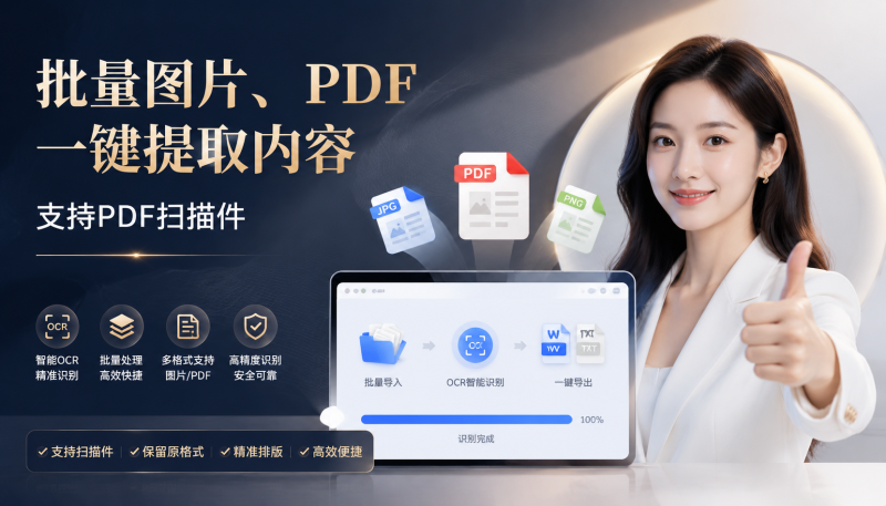 pdf、图片批量转word、txt，本地离线可用-爱工作