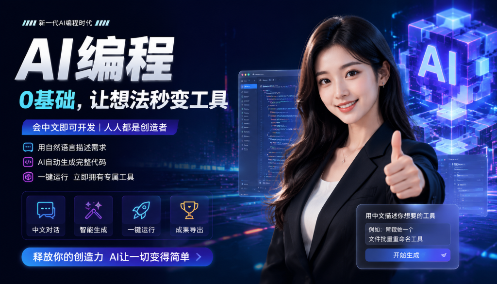 AI编程，想写软件，又不懂编程的朋友，详细教程来了-爱工作