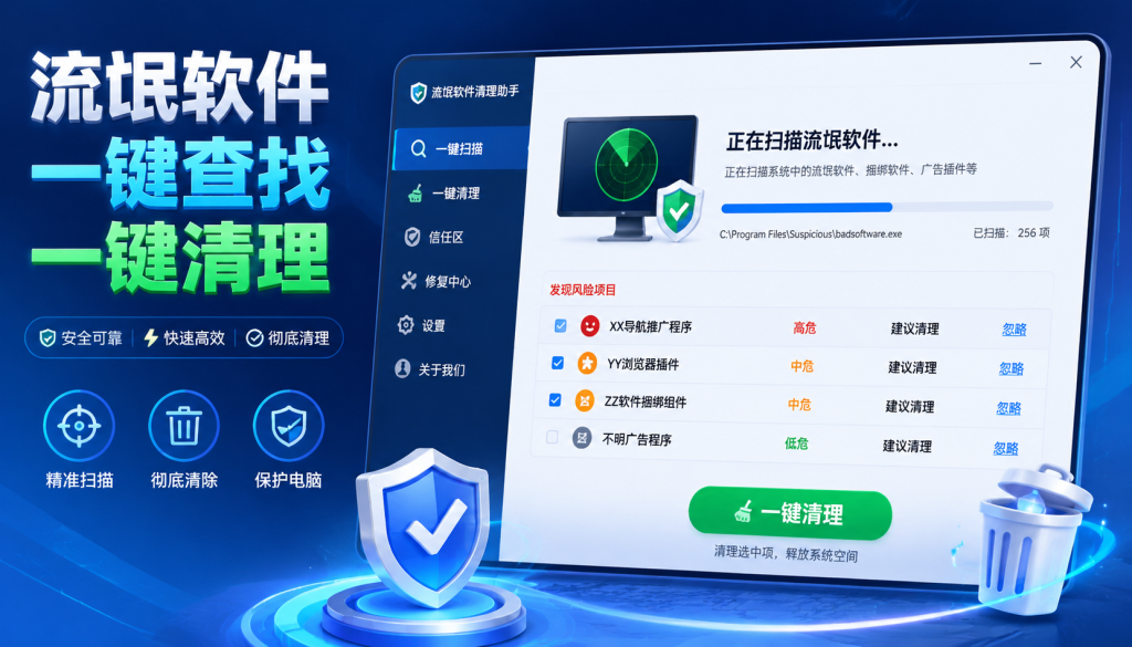 软件流氓克星，一招把电脑流氓揪出RogueCleaner-爱工作