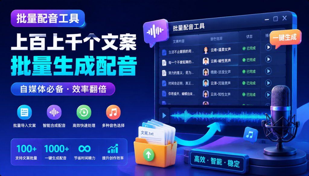 批量配音