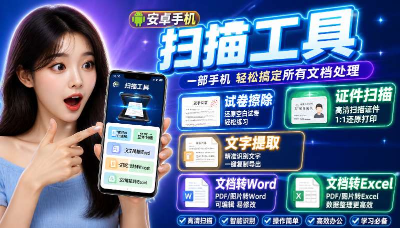 布丁扫描免费版，功能强大，所有功能随意用-爱工作