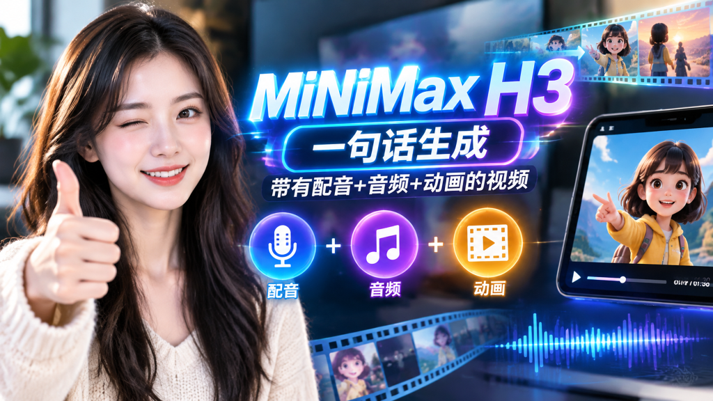 MiNimax H3文生视频、图生视频、短剧生成全自动工具-爱工作